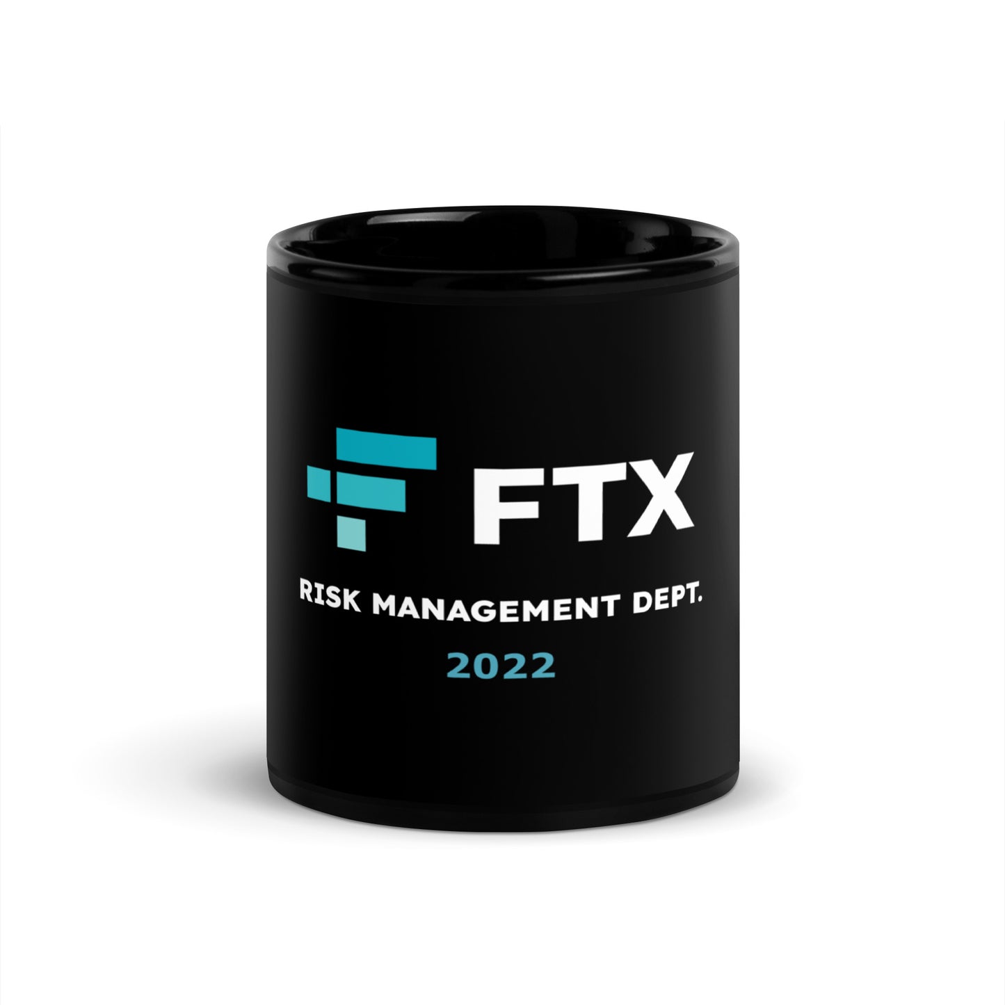 FTX Risk Management Dept. Black Glossy Mug